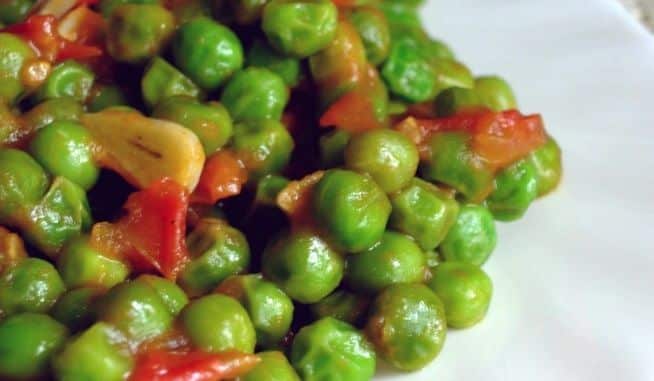 Receta guarnición de guisantes con verduras ADN Nutrición perdida de peso recomendable tanto para perdida de peso como hipertension o dieta sana