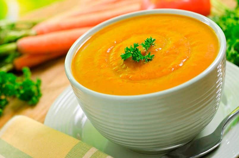 Crema de zanahorias perdida de peso nutricion deportiva clinica adn nutricion jerez cadiz alimentación saludable
