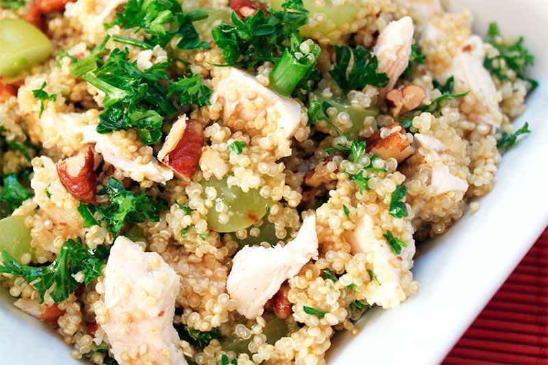 quinoa con pollo y verduras recetas saludables educación nutricional alimentación deporte Clinica adn jerez Recetas ADN